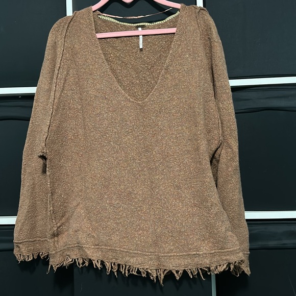 Free people brown fringe sz- XS - Picture 2 of 6